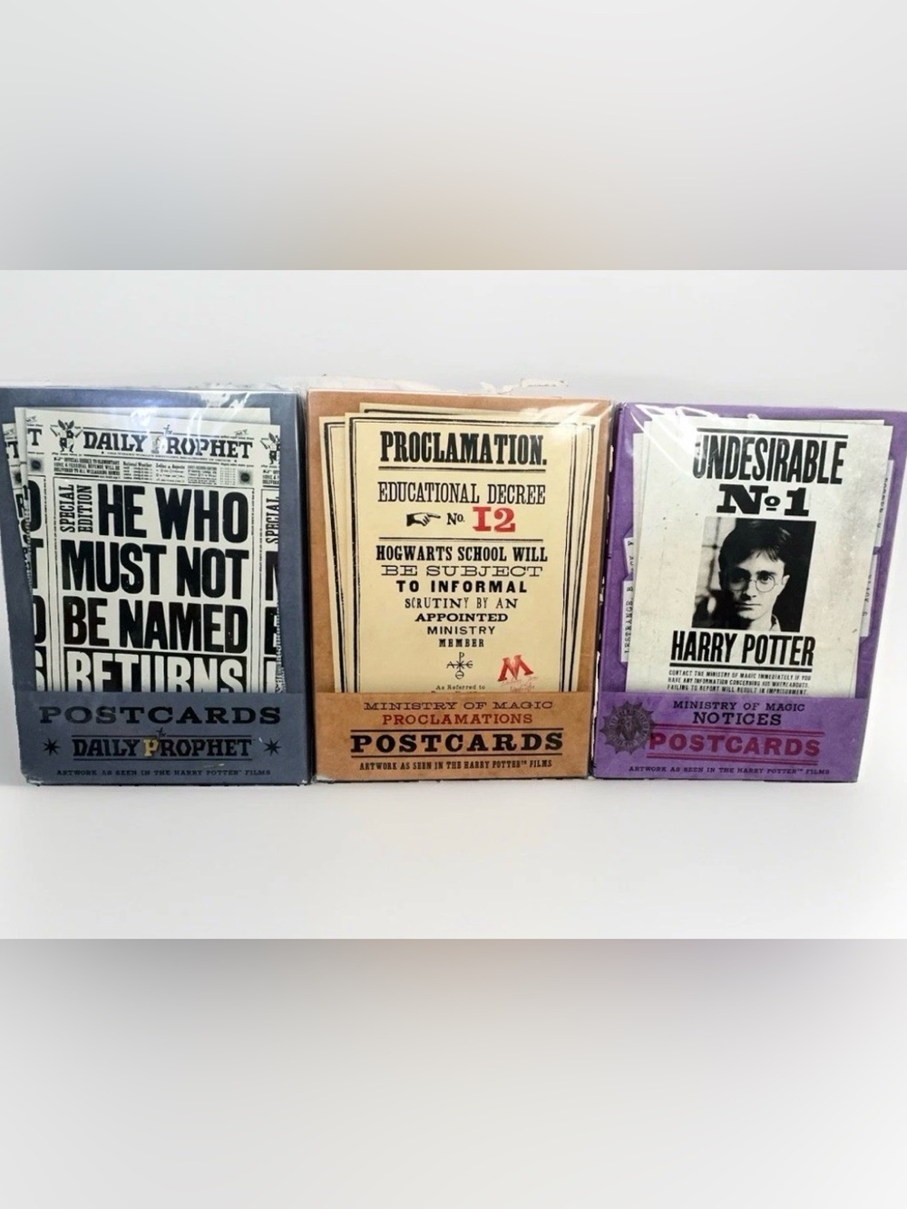 Harry Potter MinaLima Postcard Set 3 Packs 60 Cards FYE Exclusive Sealed